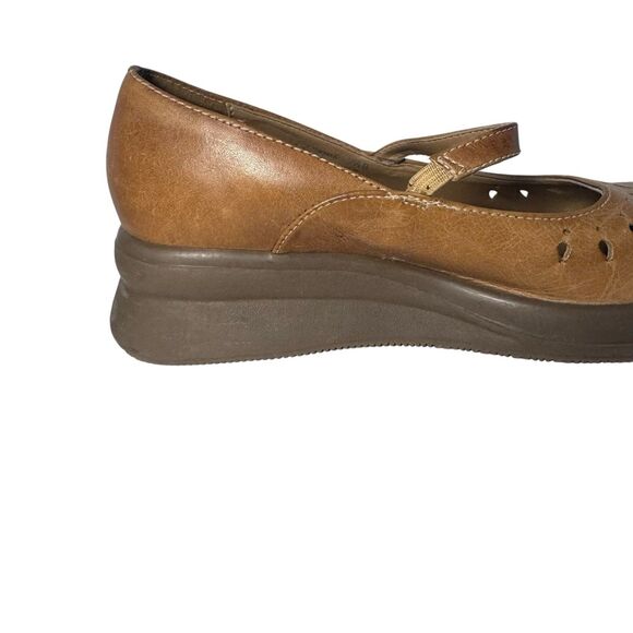 Vintage Y2K Steve Madden Jazmine Brown Leather Chunky Mary Jane Shoe Sz 7.5 B - Picture 14 of 16